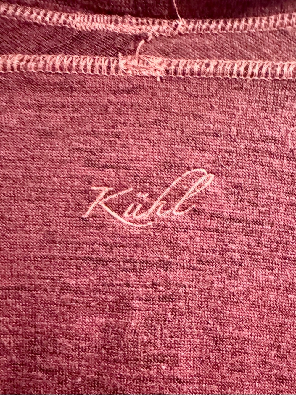 KÜHL Women’s Burgundy Cowl Neck Pullover Sweatshirt - Picture 4 of 5